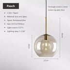 NordicGlas - Modern Scandinavian Glass Pendant Lamp for Dining Room and Living Room