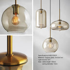 NordicGlas - Modern Scandinavian Glass Pendant Lamp for Dining Room and Living Room