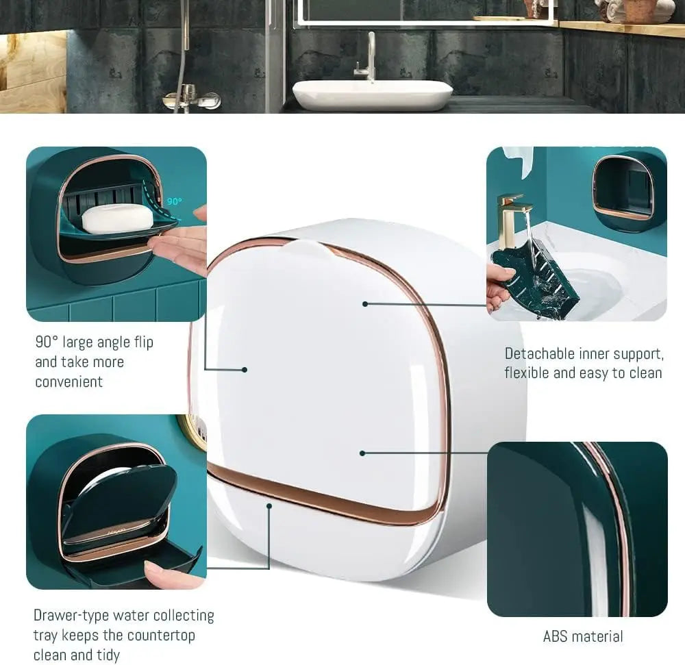 Modern soap dish with drip tray – Practical & longer soap durability