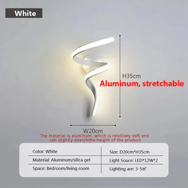 SpiralGlow - Spiral LED Wall Lights