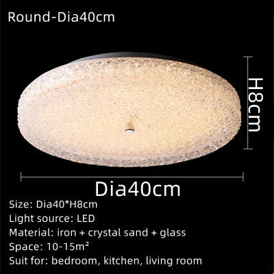 Elegant LED Chandelier – Modern Ceiling Light with Crystal for Living Room and Bedroom