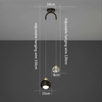 Modern Crystal Pendant Light | Elegant Hanging Lamp for Living Spaces