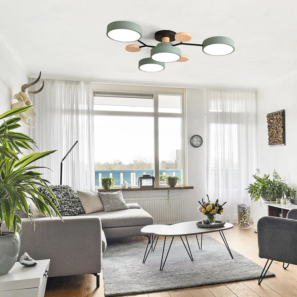 Modern LED Ceiling Lamp | Round Ceiling Light for Living Room
