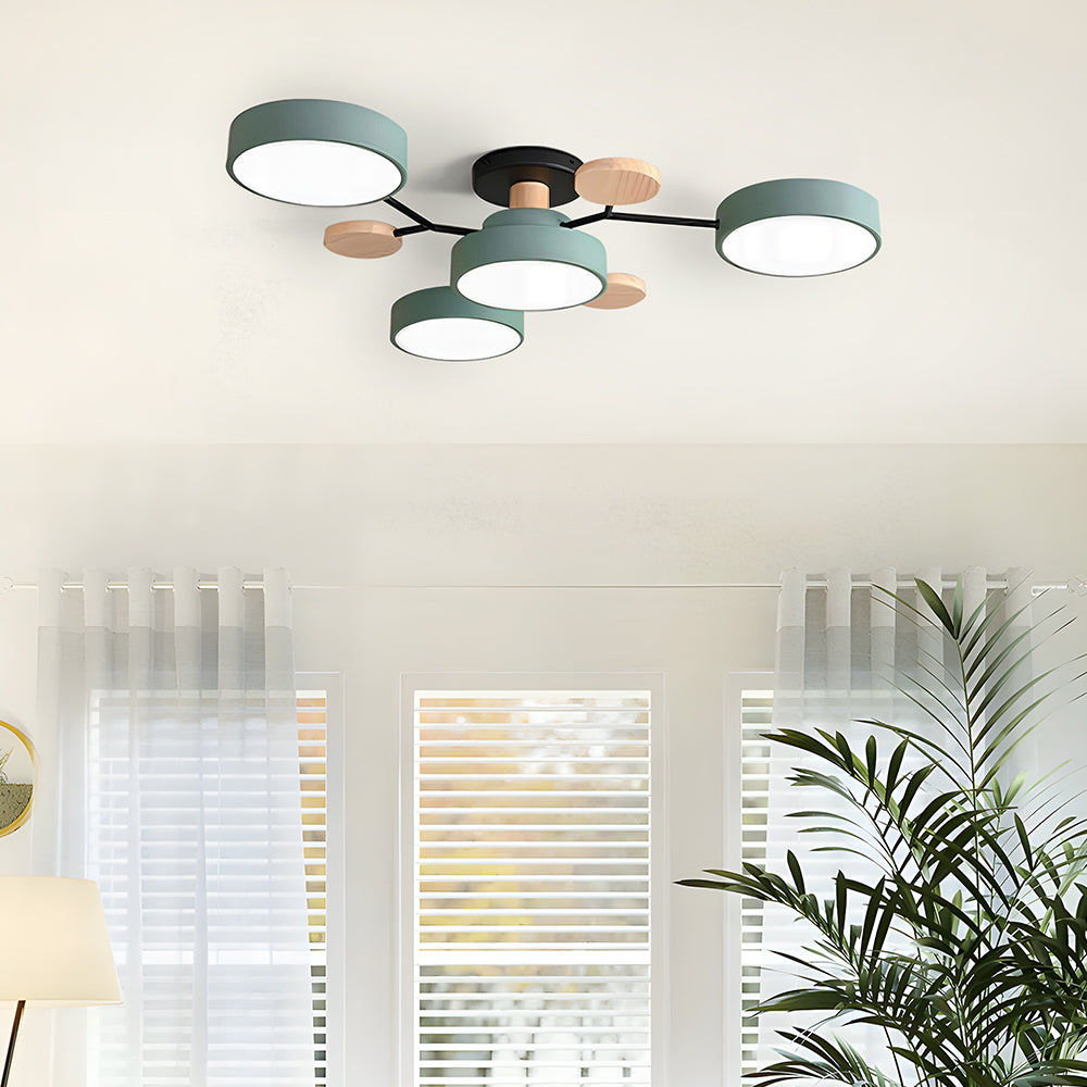 Modern LED Ceiling Lamp | Round Ceiling Light for Living Room
