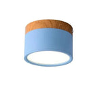 Modern Dimmable LED Ceiling Light with Wood Design
