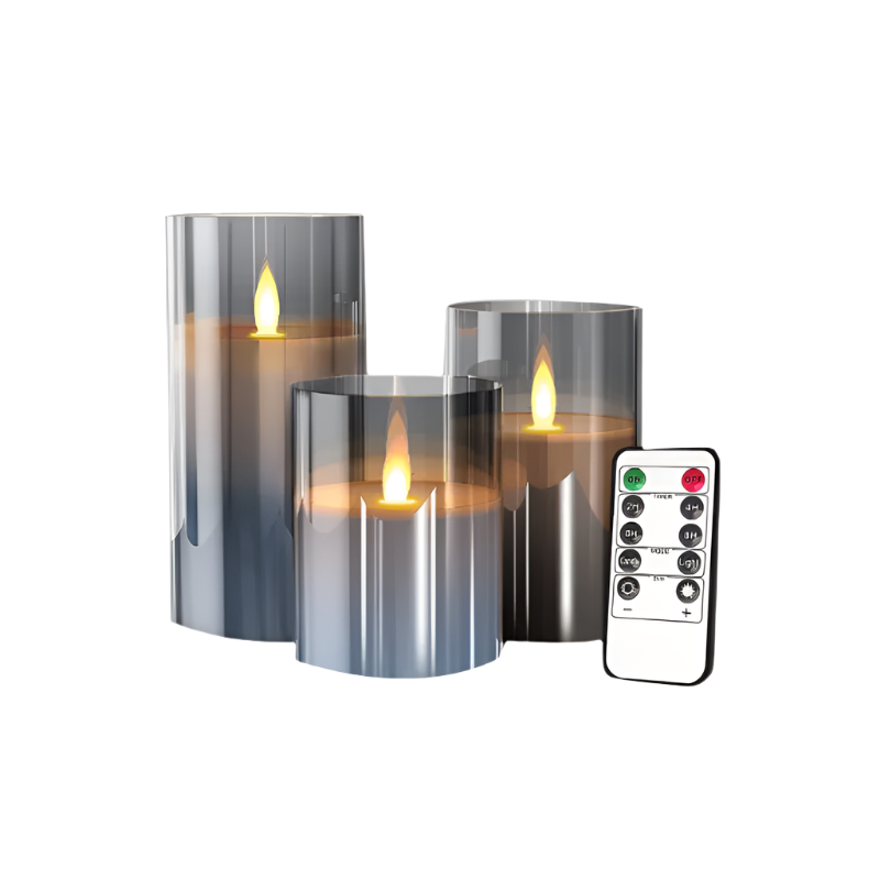 LuxeLumen LED Candle Set | Elegant LED candles with remote control for atmospheric ambiance