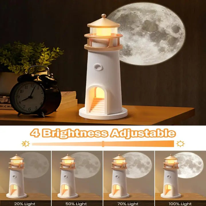 Moonlight Lighthouse Night Light – Soothing Glow for Any Room