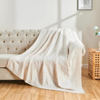 Loomvera Plaid | Knitted Blanket Black-White | Soft & Skin-friendly | For All Seasons