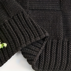 Loomvera Plaid | Knitted Blanket Black-White | Soft & Skin-friendly | For All Seasons