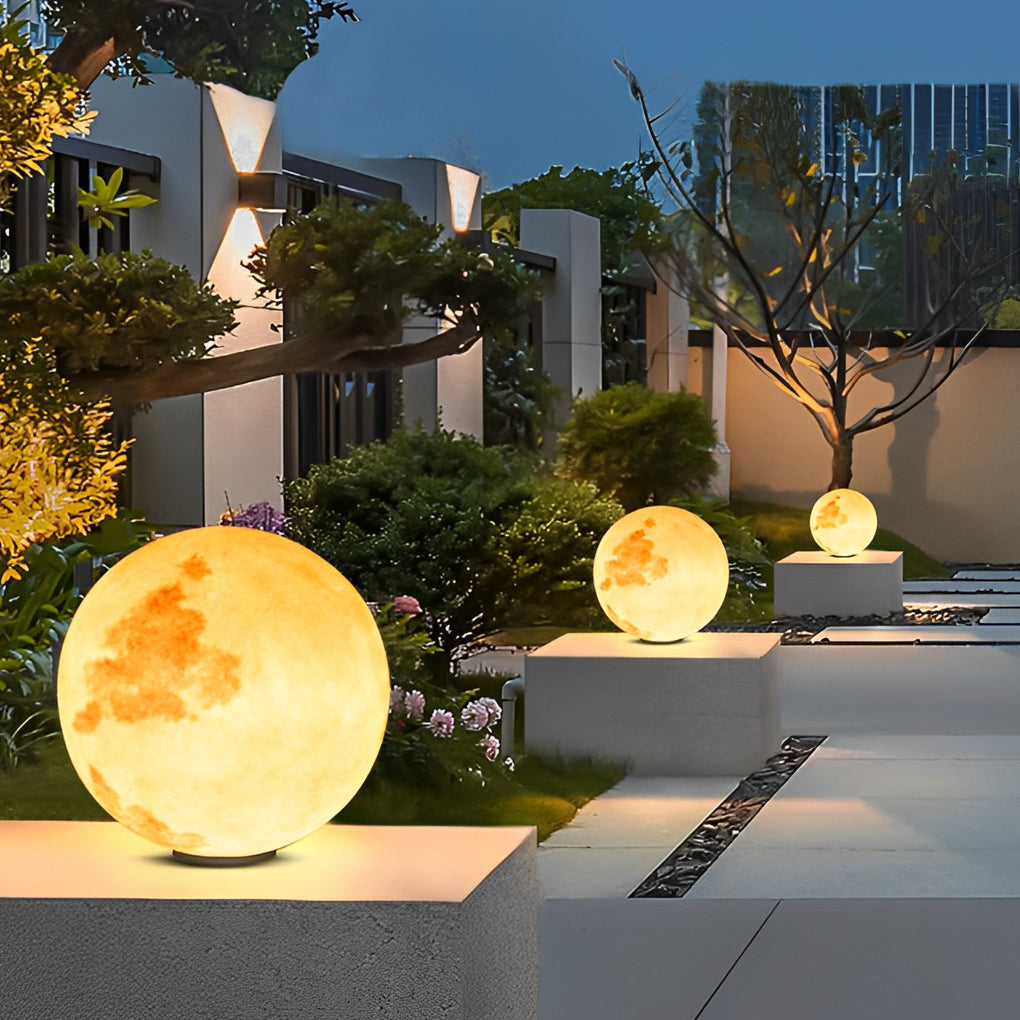 Moon Lamp Post Outdoor Mounted on Pole