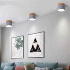 Minimalist ceiling lamp with LED glow