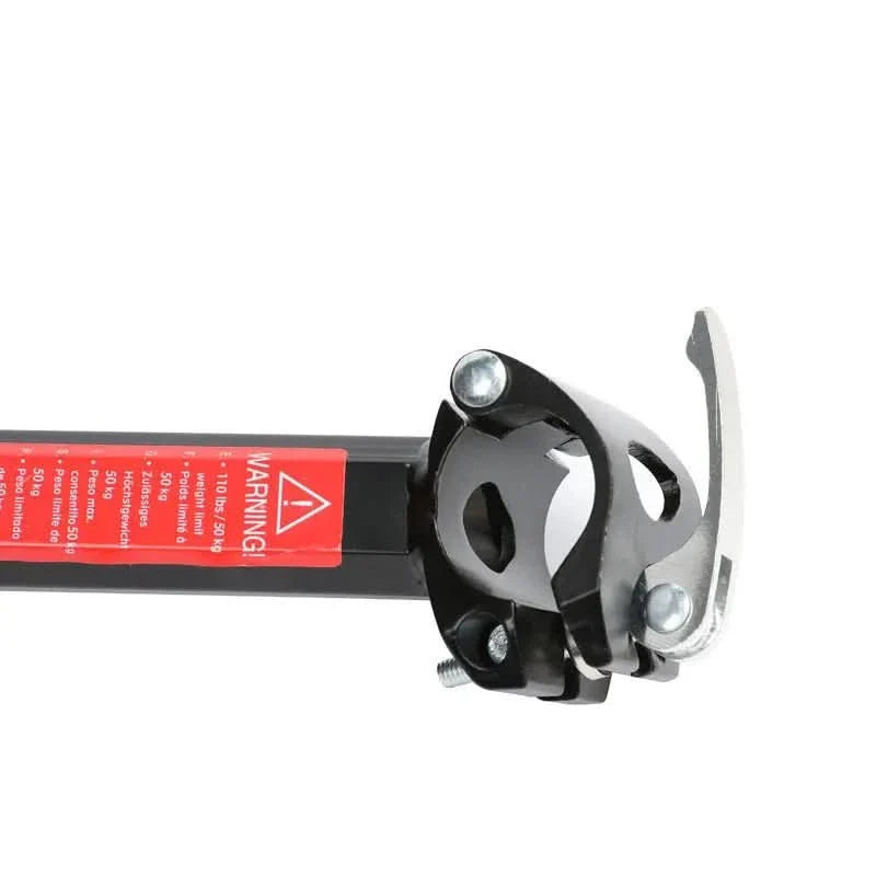 Aluminium bike rack with reflector plate