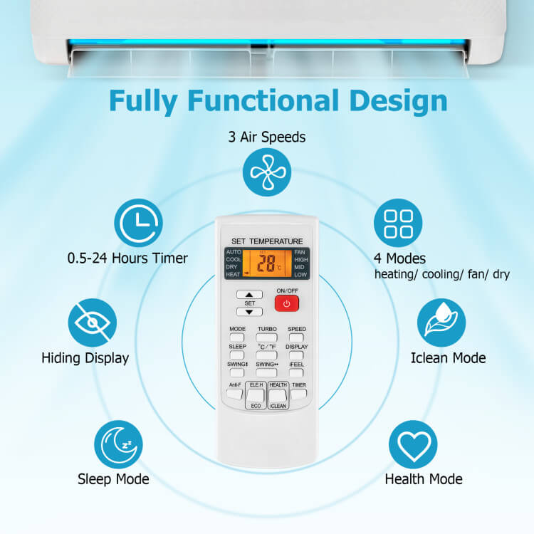 Universal Air Conditioner Remote Control – For Multiple Brands & 4 Climate Modes