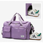 Traventix Travel Bag with Multiple Compartments | Waterproof & Lightweight | Sports, Fitness & Weekend Bag for Men & Women