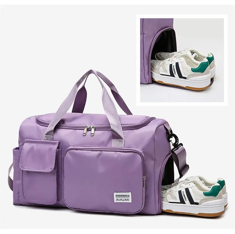 Traventix Travel Bag with Multiple Compartments | Waterproof & Lightweight | Sports, Fitness & Weekend Bag for Men & Women