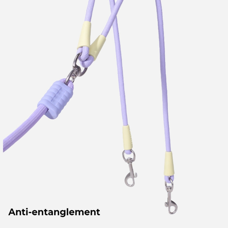 Multi-purpose double leash No tangles dog leash