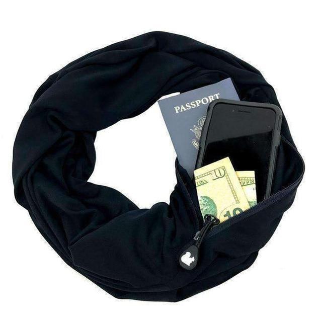 Multi-Way Infinity Scarf with Pocket