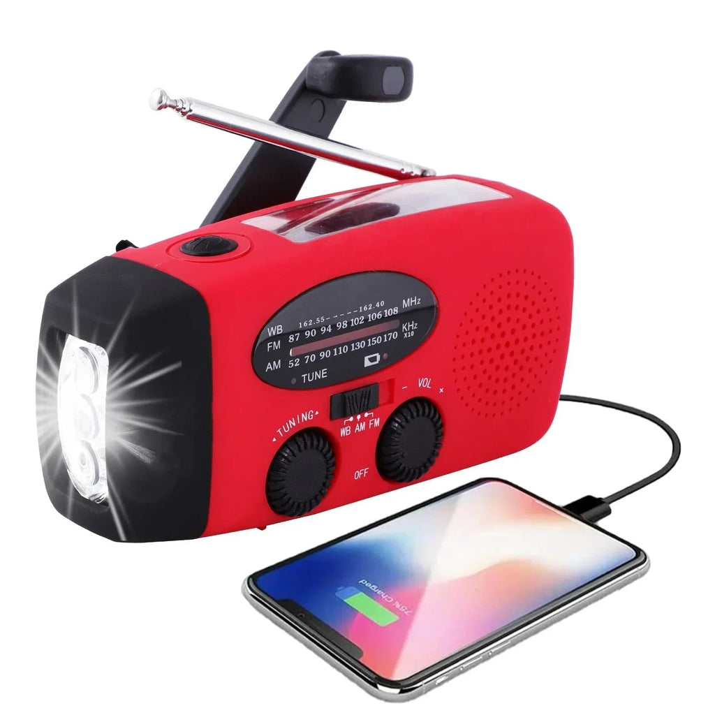 Reliable emergency radio – LED flashlight and power bank in one