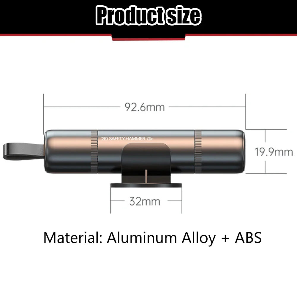 Multifunctional Car Safety Hammer 2PCS