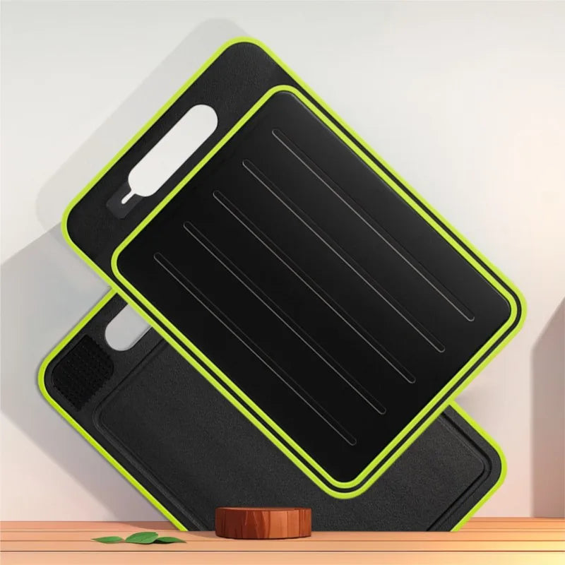 Multifunctional board with built-in sharpener saves time and space in the kitchen