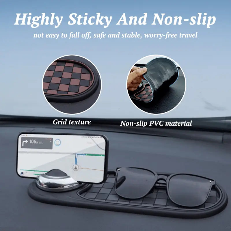 Multifunctional Anti-Slip Mat for Car – Phone Holder and Organizer in One