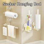 Multifunctional Hanging Rod with Suction Cup – Redatable Design