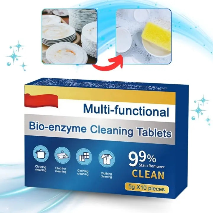 Deep Cleaning Tabs with Bio-Enzyme – For Clothing, Shoes & More