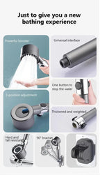 Multifunctional Hydro-Therapy Massage Showerhead