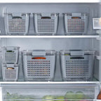 Multifunctional Refrigerator Storage Box with Foldable Dividers