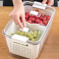 Multifunctional Refrigerator Storage Box with Foldable Dividers