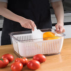 Multifunctional Refrigerator Storage Box with Foldable Dividers