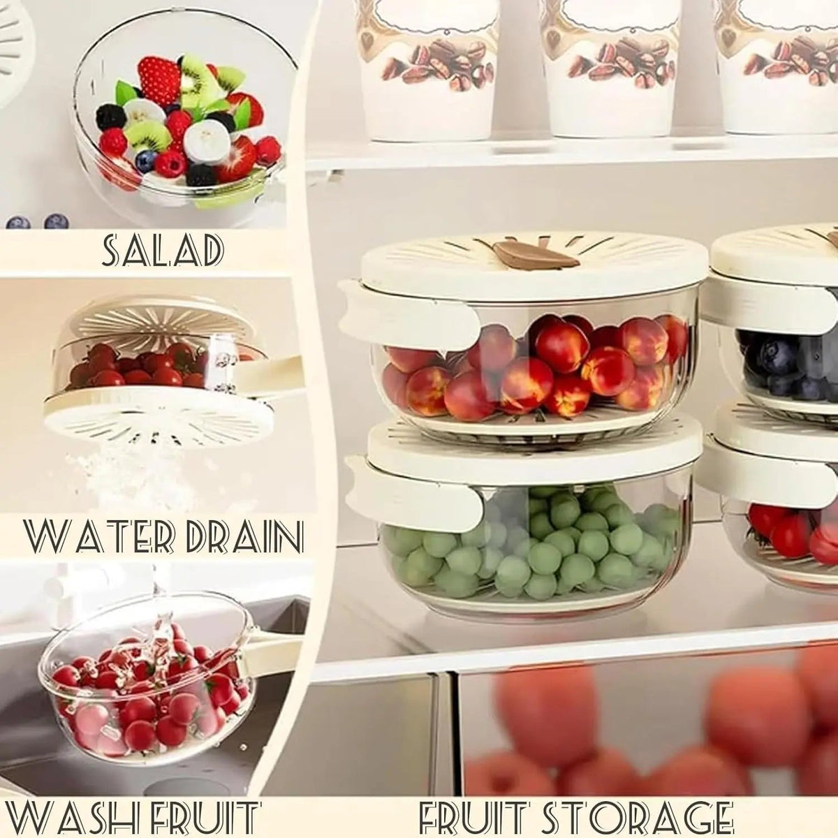 Multifunctional Bowl – Safely wash fruits & vegetables