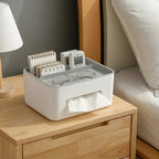 Multifunctional Tissue Box with Organizer – For Bathroom, Office & Living Room
