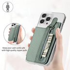 Multifunctional, self-adhesive phone case with card holder
