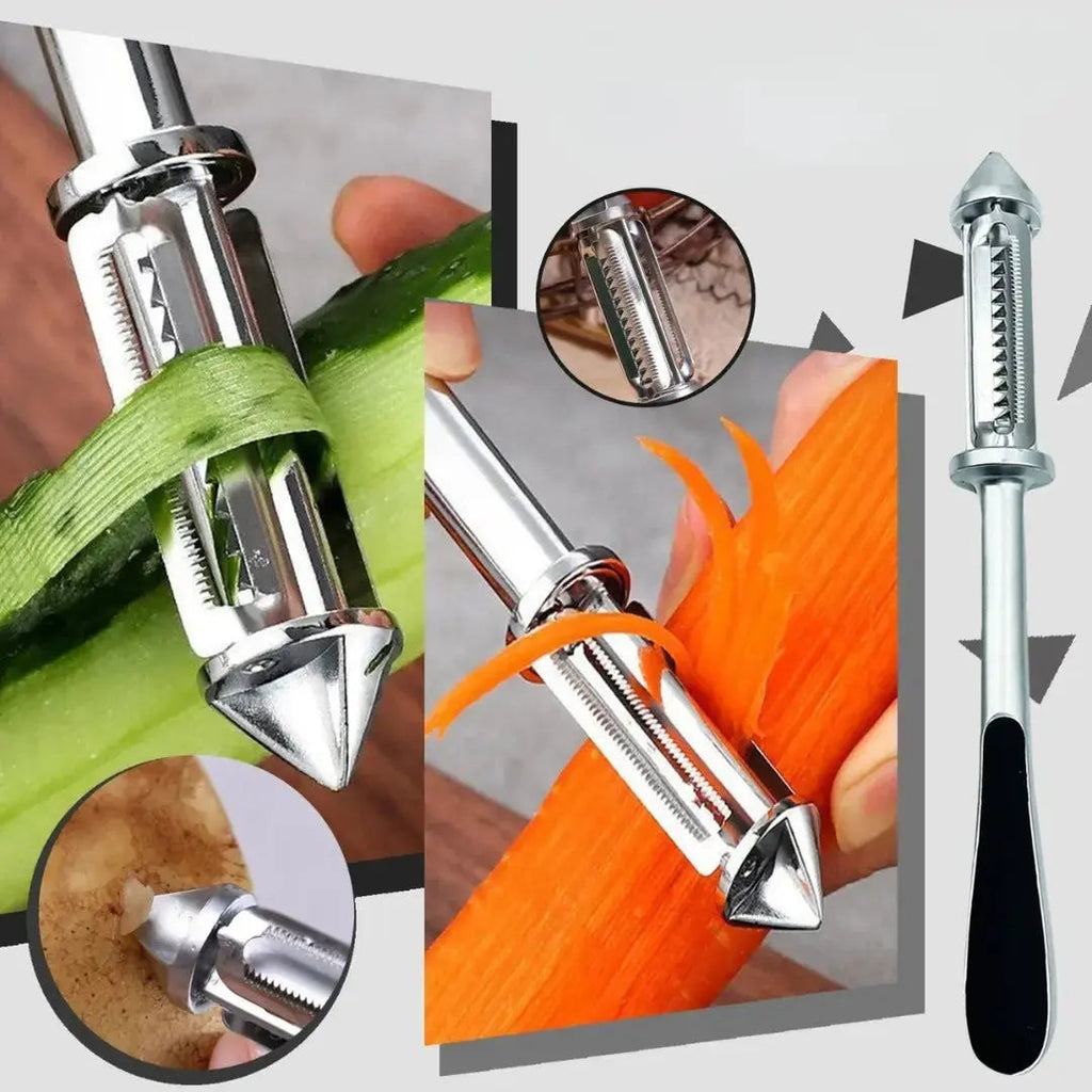 Multifunctional Stainless Steel Vegetable Peeler – Peeling & Julienne with One Handle