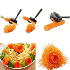 Multifunctional Stainless Steel Spiral Cutter for Fruits and Vegetables