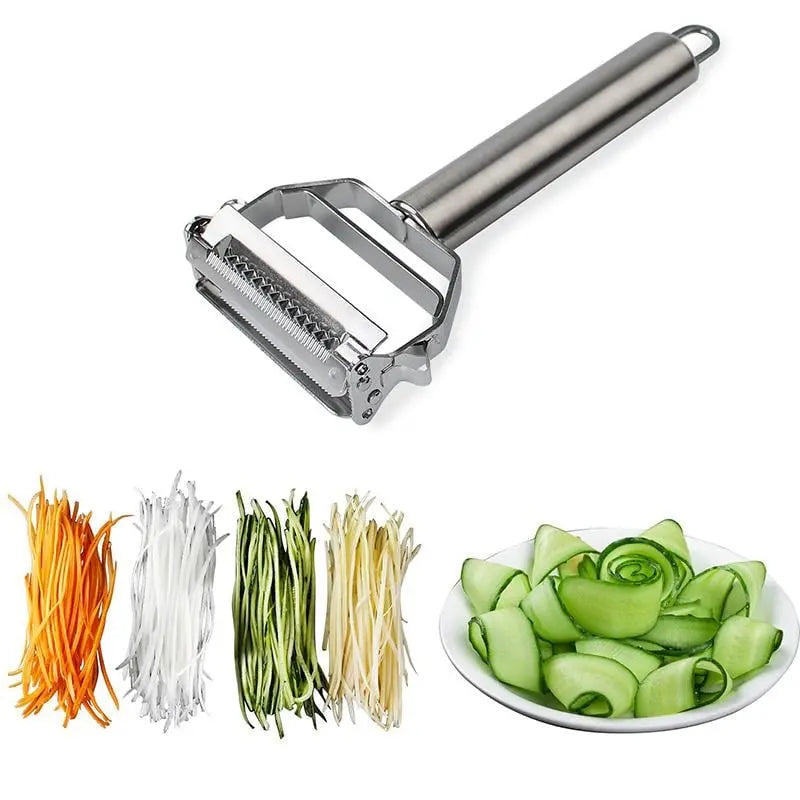 Multifunctional Vegetable Peeler Made of Stainless Steel – With Julienne Blade