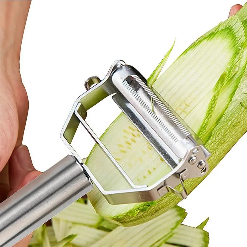 Multifunctional Vegetable Peeler Made of Stainless Steel – With Julienne Blade
