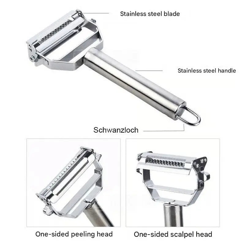 Multifunctional Vegetable Peeler Made of Stainless Steel – With Julienne Blade