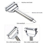Multifunctional Vegetable Peeler Made of Stainless Steel – With Julienne Blade