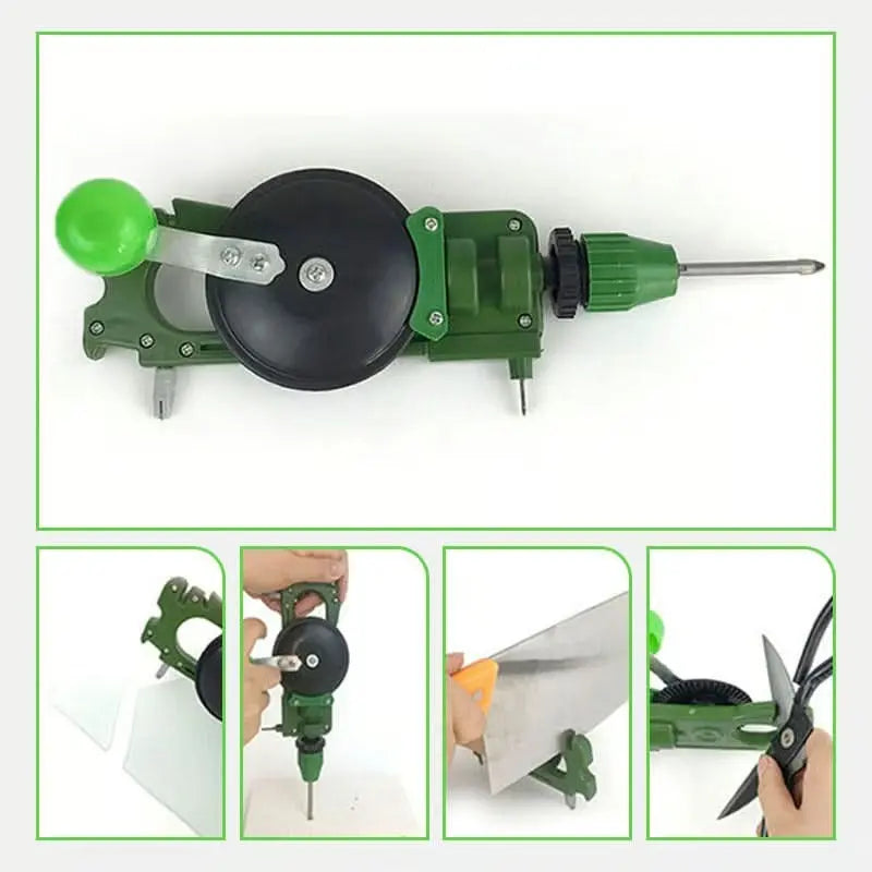 Multifunctional Glass Cutter with Drilling and Grinding Function