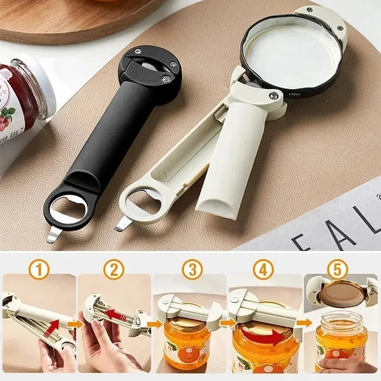 Multifunctional Magnet Can Opener – Safe and Effortless Opening