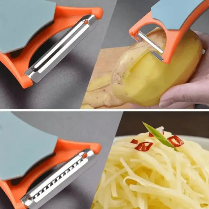 Multifunctional Fruit and Vegetable Peeler with Grater