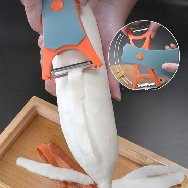Multifunctional Fruit and Vegetable Peeler with Grater