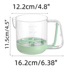 Multifunctional Mixing Cup for Eggs – Manual Press with Measuring & Filtering Function