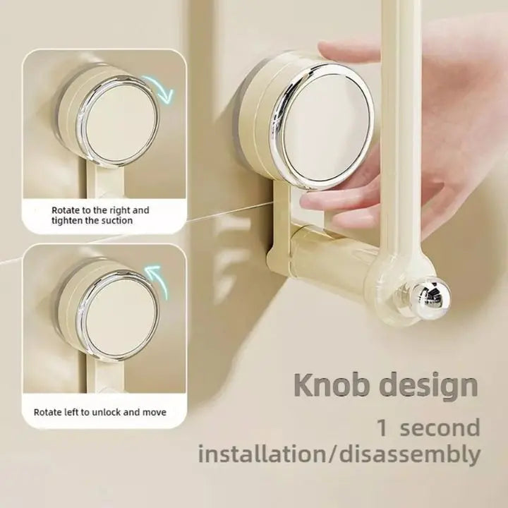 Multifunctional suction hook holder – No drilling, flexible & stable