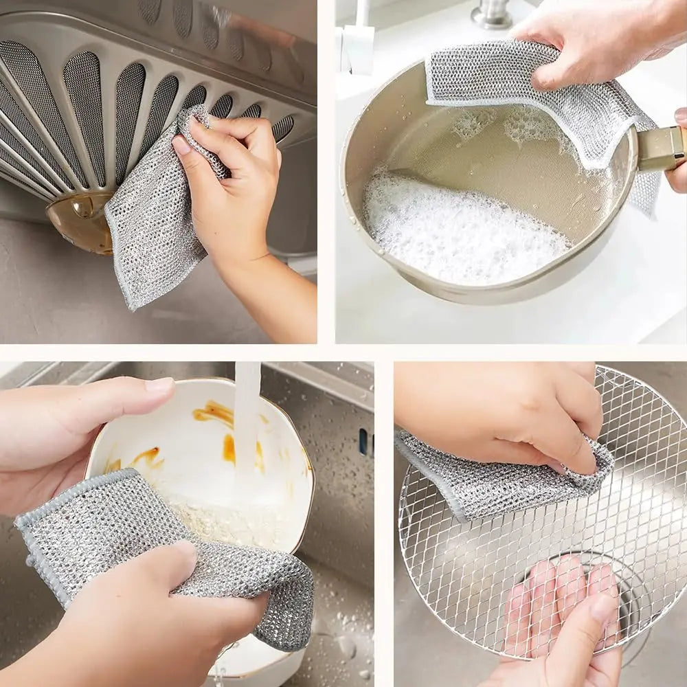Multifunctional wire cleaning cloth for effortless cleaning (5+5)