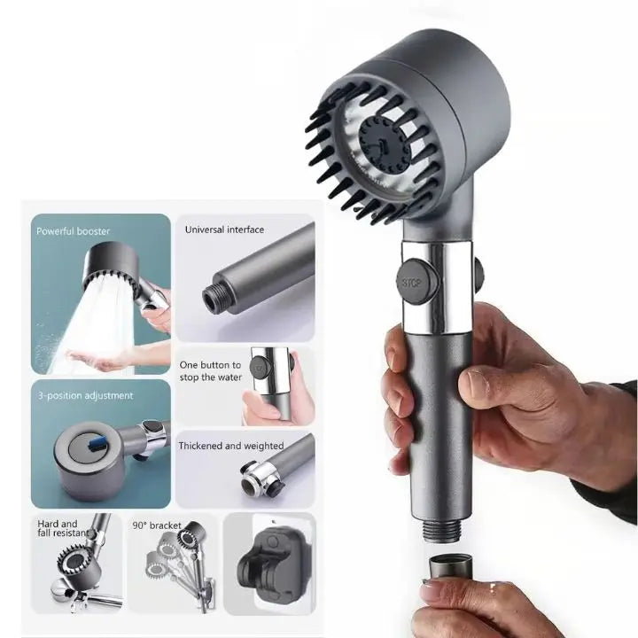 Multifunctional High Pressure Showerhead Set