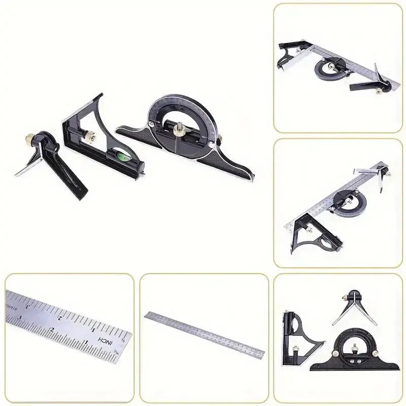 Multifunctional Corner Measuring Set – Precision Measuring Tool for Carpentry Work