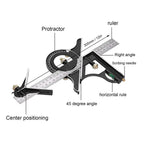 Multifunctional Corner Measuring Set – Precision Measuring Tool for Carpentry Work
